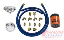 Complete 30 inch "Billet" Remote Oil Filter Kit. Assembly Required. Marine or Automotive.